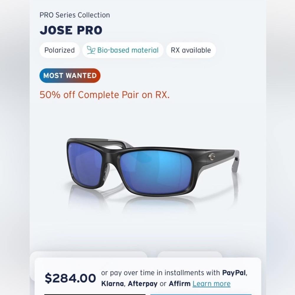 Men’s costa sunglasses
